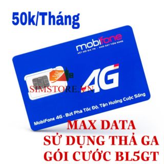 Sim Mobifone BL5GT-F120wf không giới hạn data-50k/tháng. Sim chuẩn nhà mạng