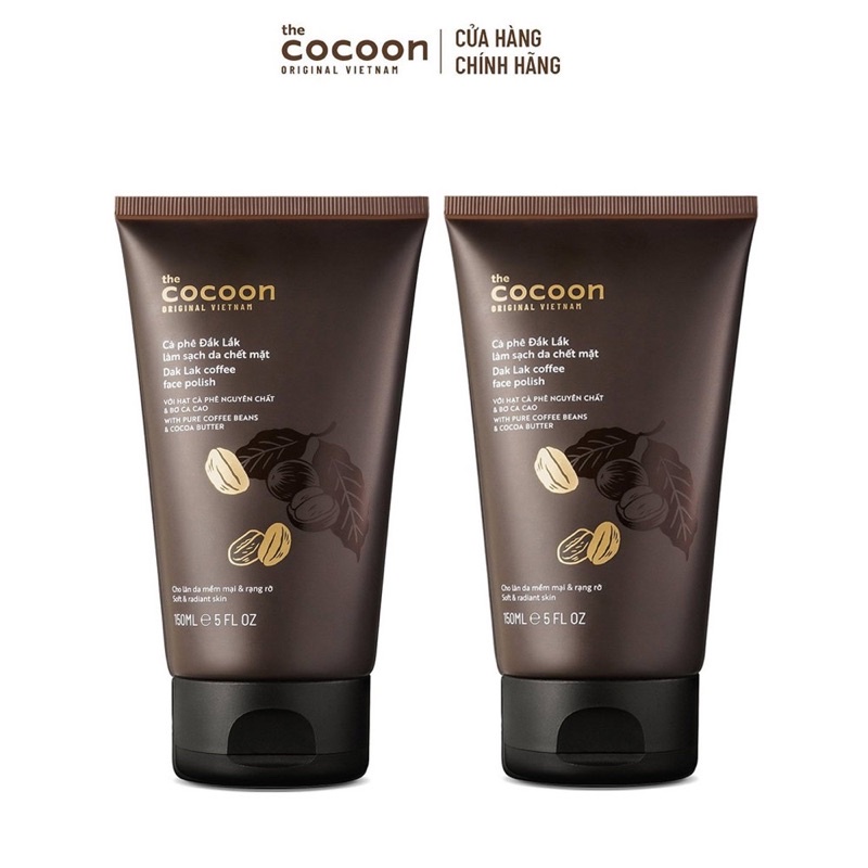 Kem Tẩy Da Chết Chiết Xuất Cà Phê Đắk Lắk The Cocoon Dak Lak Coffee Face Polish 150ml