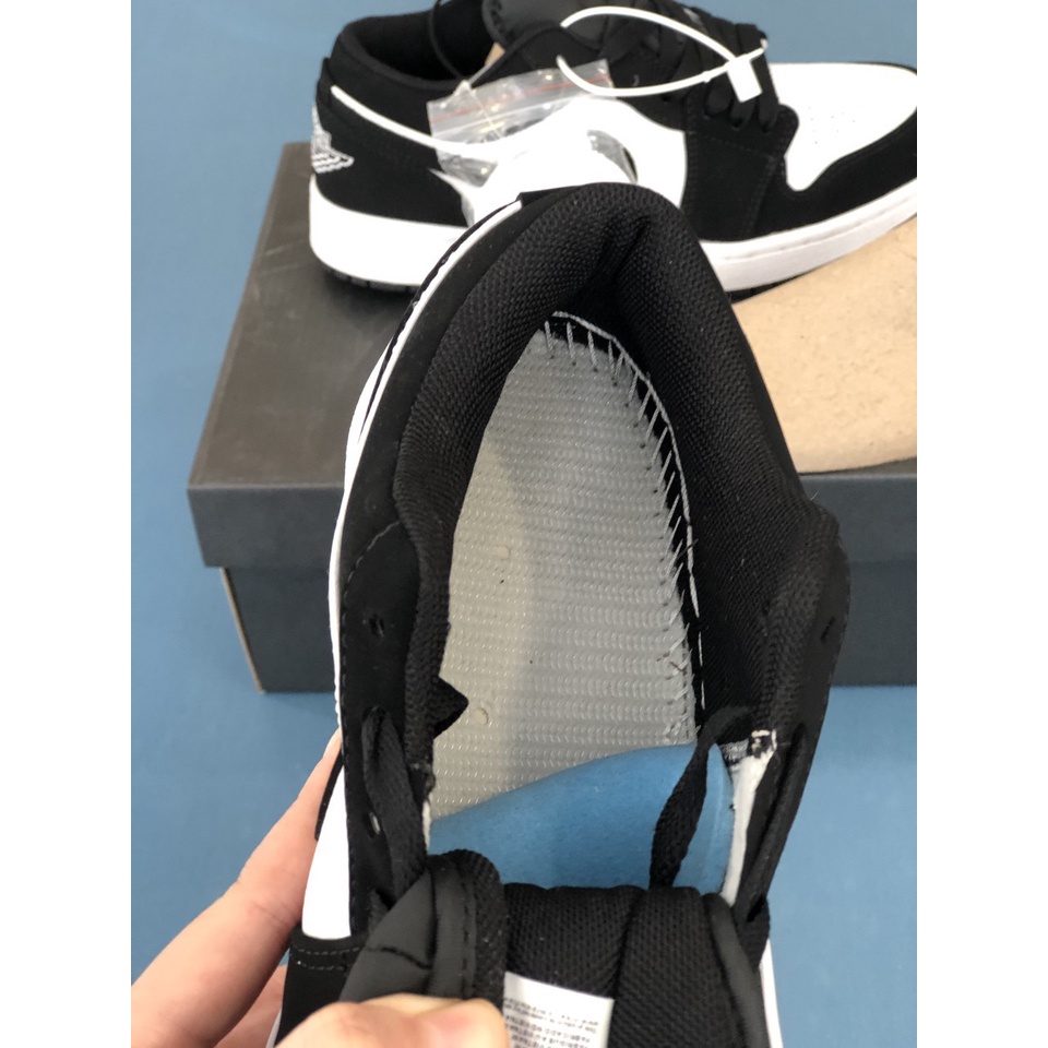 Giày 𝐉𝐨𝐫𝐝𝐚𝐧 1 Low Panda Đen Trắng, Giày JD1 low Panda Cổ Thấp S,C Đầy Đủ Phụ Kiện