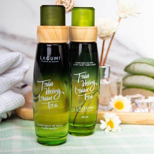 CHÍNH HÃNG |  Combo 2 chai Dung dịch vệ sinh phụ nữ Lagumi Trầu Không Tràm Trà 100% thiên nhiên-An toàn Mẹ Bầu