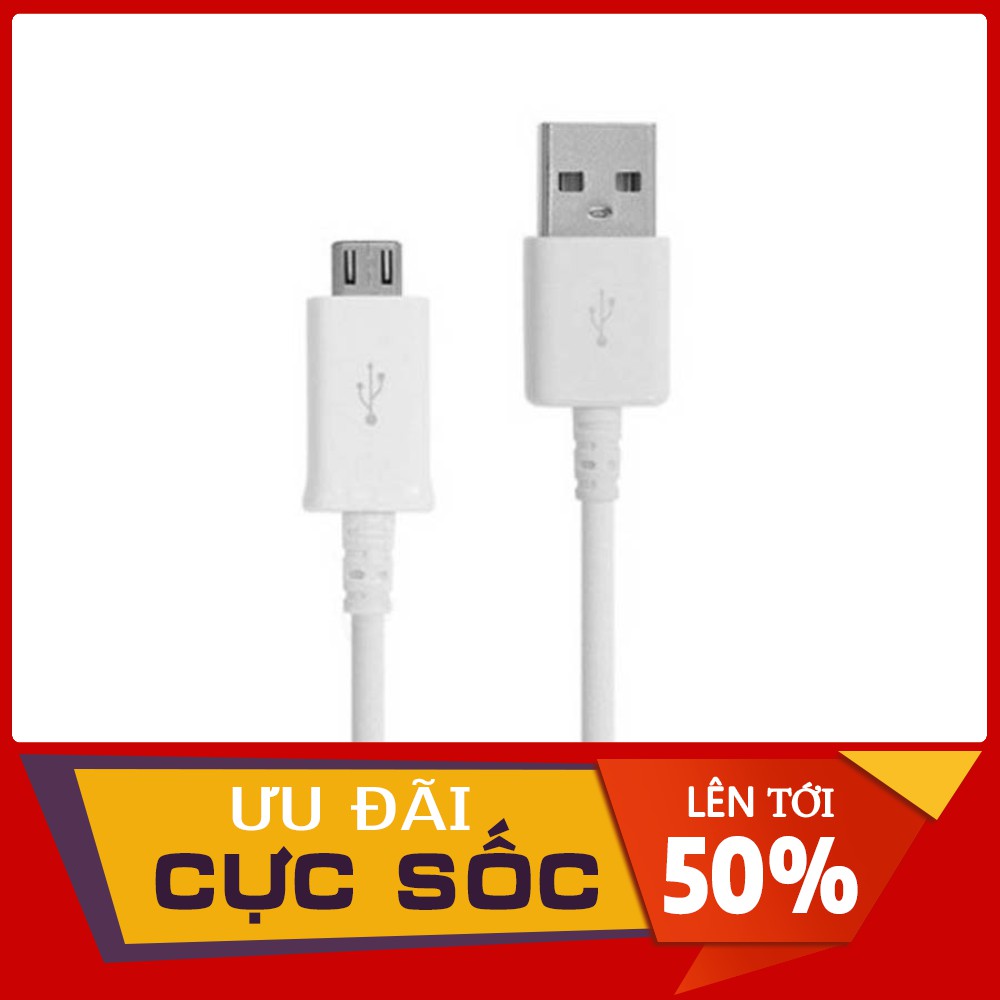 Cáp micro usb hỗ trợ sạc nhanh cho dòng máy Samsung, Oppo, Vivo, Vsmart hàng sịn