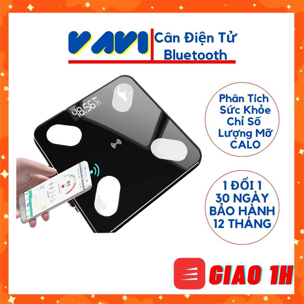 Cân Điện Tử Kết Nối Bluetooth Đo Chỉ Số Sức Khỏe BẢO HÀNH 12 THÁNG