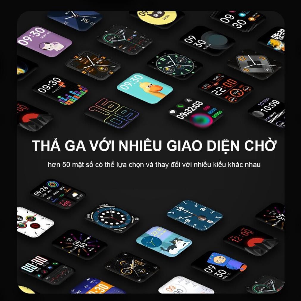 Đồng hồ thông minh chống nước chính hãng HW12 đổi được hình nền, kết nối bluetooth tiếng việt, nghe gọi sms, pin 5 ngày
