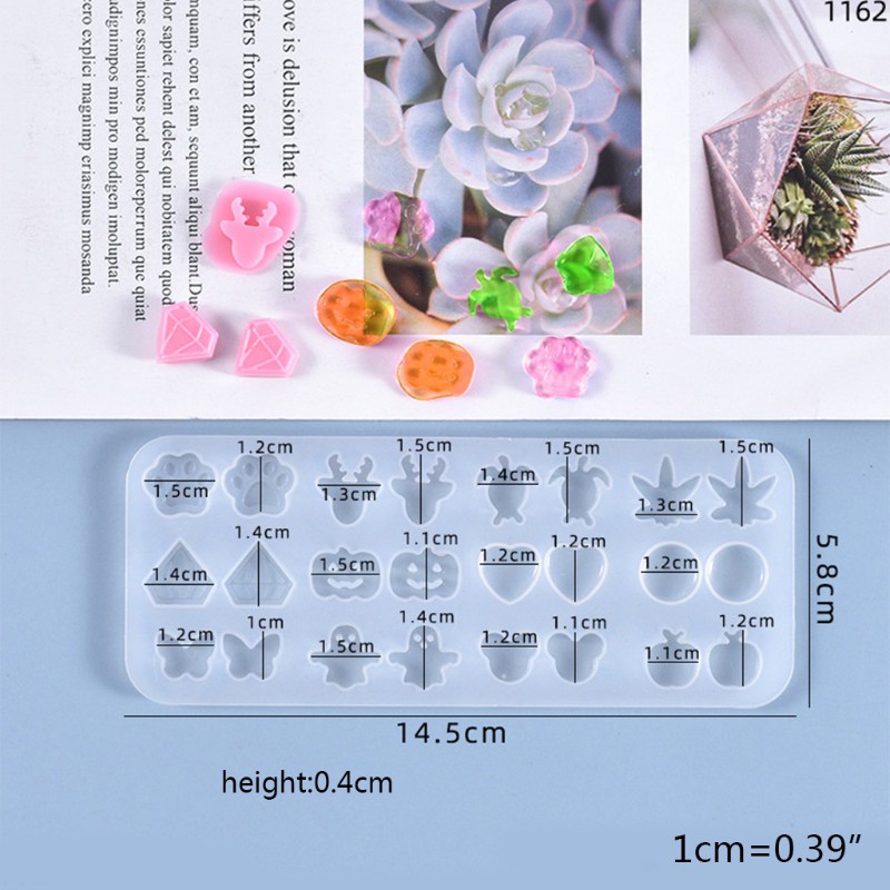 Khuôn Silicone Làm Bông Tai Thủ Công
