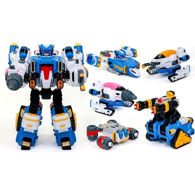 Đồ chơi Robo Hàn Quốc Academy Hobby Model Kits Figure T-BUSTER Transformation Animation Robot 5-stage combined robot