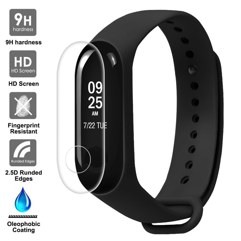 Set 2/5 phim dán cường lực HD bảo vệ màn hình đồng hồ cho Xiaomi Mi Band 2/3