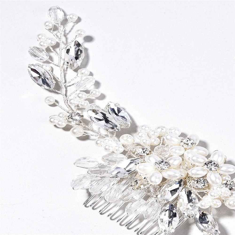 Lược Cài Tóc Đính Hoa Handmade Dành Cho Cô Dâu