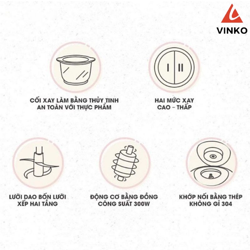 Máy Xay Đa Năng, Máy Xay Thịt Bear Chính Hãng Cối Thủy Tinh Bảo Hành 18 Tháng, Máy Xay Tỏi Ớt B02Q1