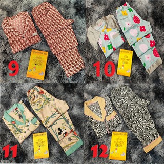 Đồ Ngủ Nữ - Bộ Pijama Phi Lụa Họa Tiết Dễ Thương