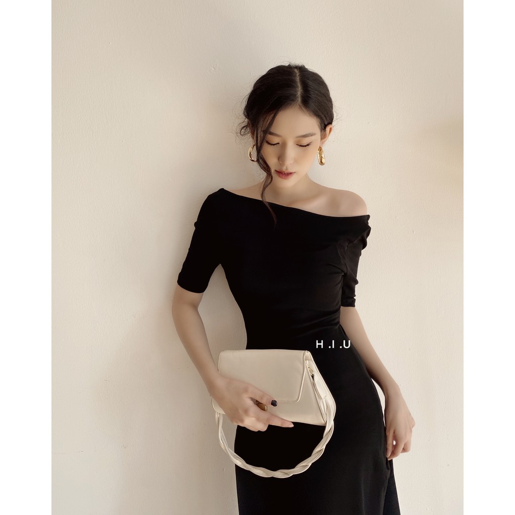Váy dáng dài H.I.U ROOM mặc 2 kiểu ,vải thun dày dặn , dãn 2 chiều, khoét lưng sexy. Knit dress H.I.U design 2021 | BigBuy360 - bigbuy360.vn