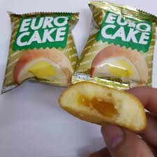 Bánh trứng Thái Lan Euro Cake Thơm Ngon Mềm Mịn hộp 204g