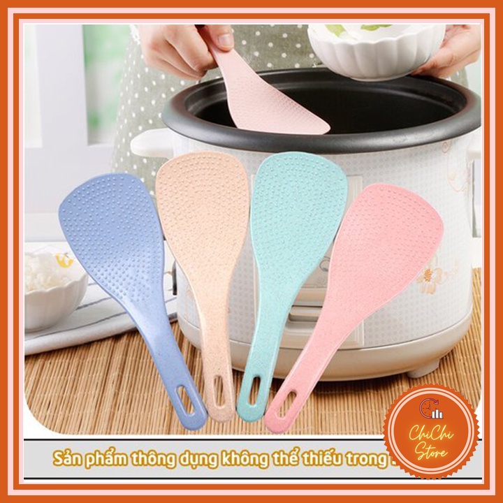 Muôi xới cơm,thìa muỗng vá xới cơm lúa mạch đảm bảo an toàn sức khỏe cho cả gia đình_CC