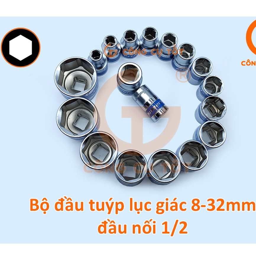 Tuýp lục giác 1/2 Standard xanh