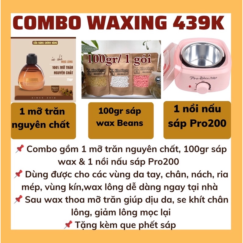 COMBO NỒI NẤU PRO200 KÈM SÁP WAX MỠ TRĂN NSTORE