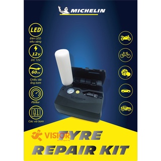 Máy bơm điện và vá lốp tự động michelin 5818