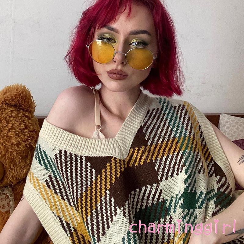 Áo Khoác Len Không Tay Cổ Chữ V Dáng Rộng Thời Trang Mùa Thu Dành Cho Nữ | BigBuy360 - bigbuy360.vn