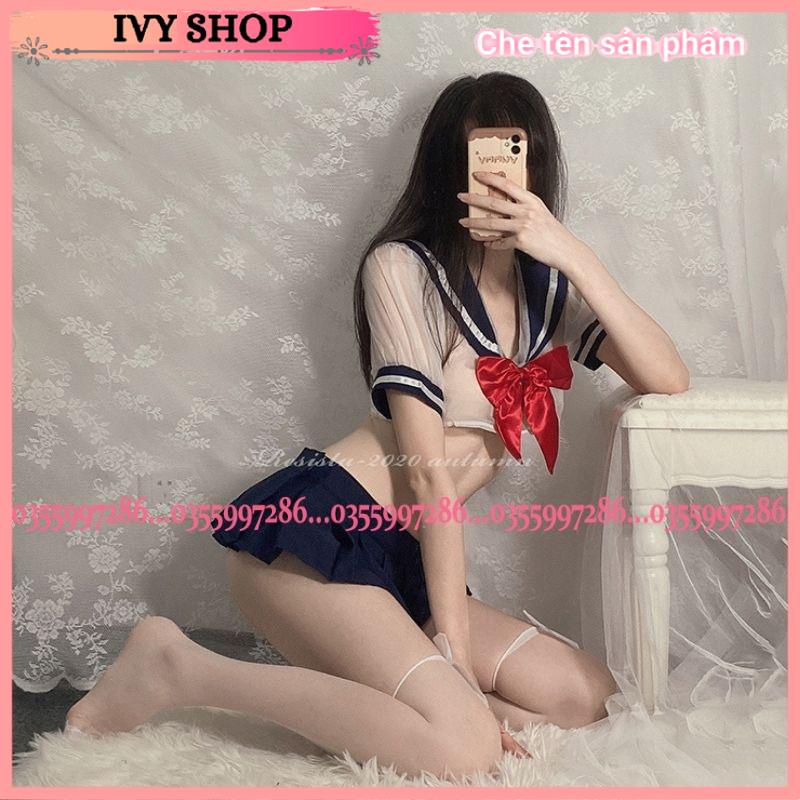 Đồ Ngủ Nữ Sexy Cosplay Học Sinh Voan Xuyên Thấu - Bộ Ngủ Nữ Sinh Mã TT004 TT005 - Ivyshop | BigBuy360 - bigbuy360.vn