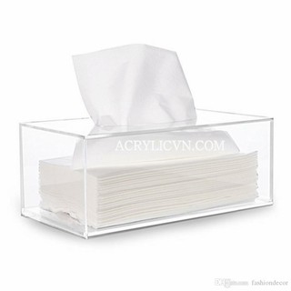 Hộp mica đựng khăn giấy