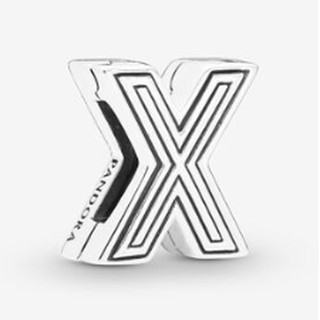Pure Silver Letter Clip Charm