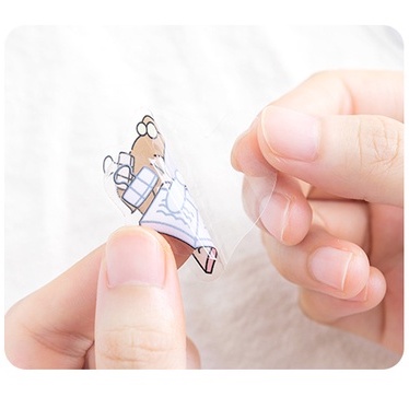 RY DIY- Set 40 Sticker ROSY POSY nhỏ xinh hình cô gái tóc mái ngố dễ thương trang trí nhật kí,...