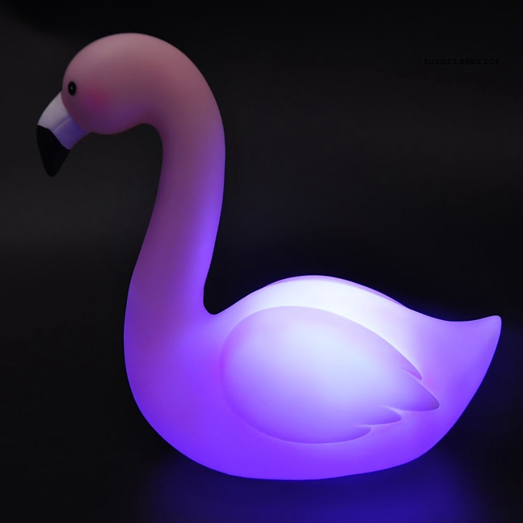 Đèn ngủ PVC hình chim hồng hạc trang trí nhà ở lãng mạn chất lượng cao