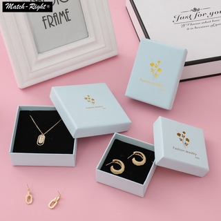 Hộp đựng trang sức bằng giấy họa tiết hoa có miếng xốp lót chất lượng cao dành cho dây chuyền khuyên tai quà tặng