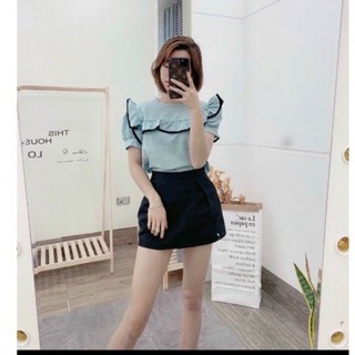 Áo đũi cổ bèo vintage ❤️