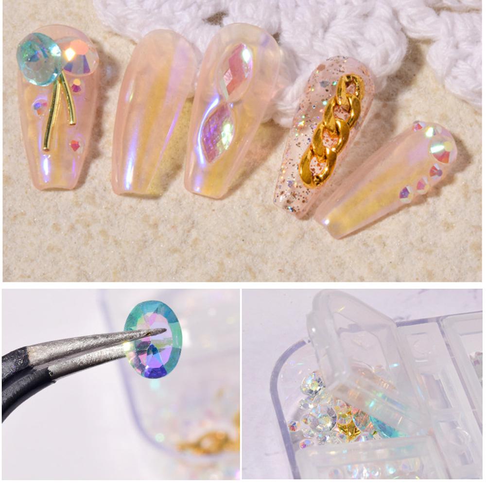 AROMA Đinh Tán Trang Trí Móng Tay 3D Nhiều Màu Sắc