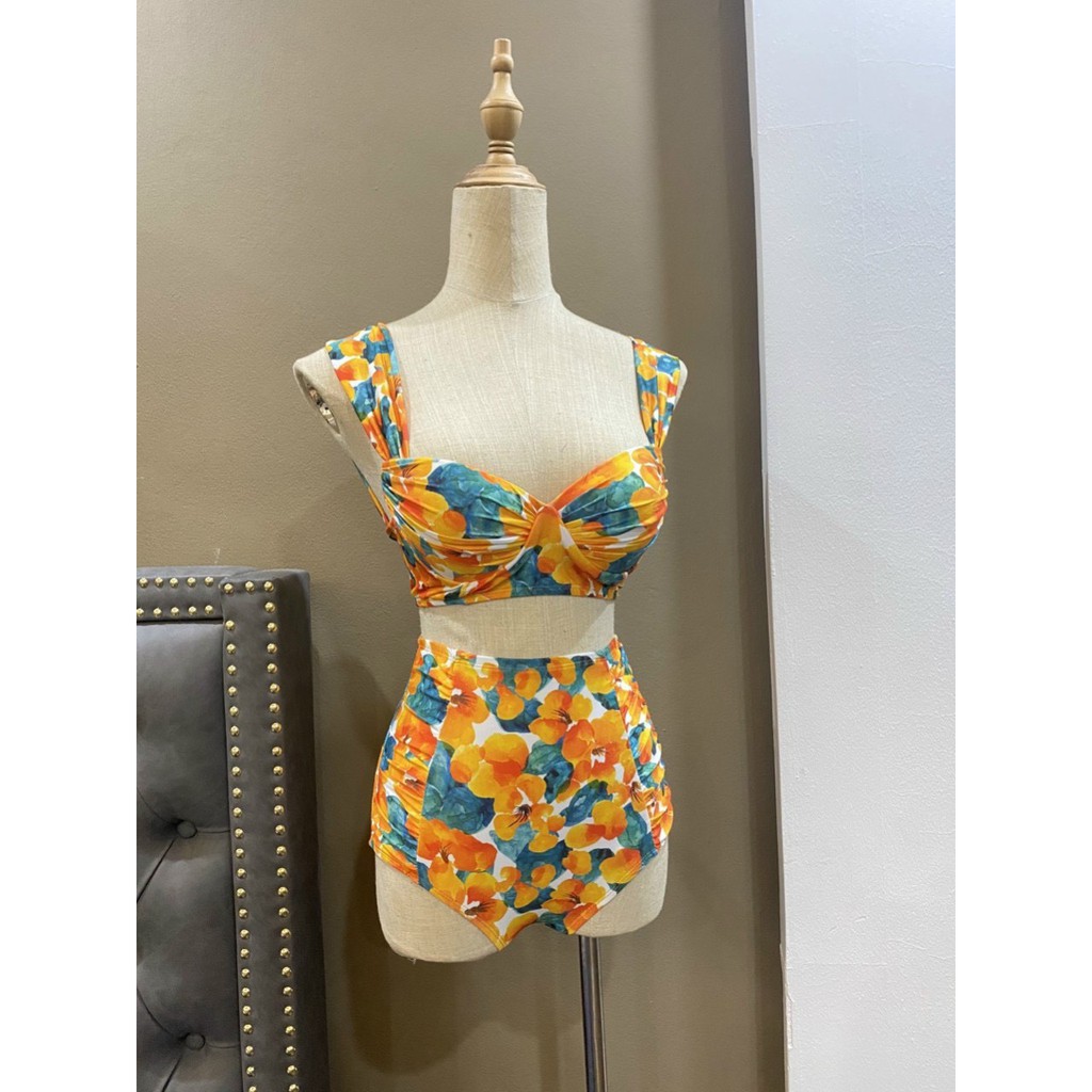 bikini nâng ngực cúp quai to họa tiết hoa | BigBuy360 - bigbuy360.vn