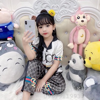 Bộ lụa quần dài 3 màu(18-30kg) cho bé gái
