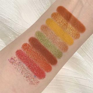 Bảng phấn mắt 18 màu Pearly mờ Sequin long lanh