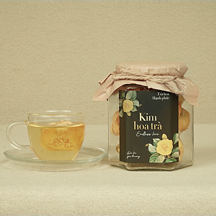 50gr Kim Hoa Trà - Nữ Hoàng Của Các Loại Trà Hoa (tặng kèm bình Detox)