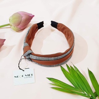 Cài Tóc Nữ Phối Viền Caro