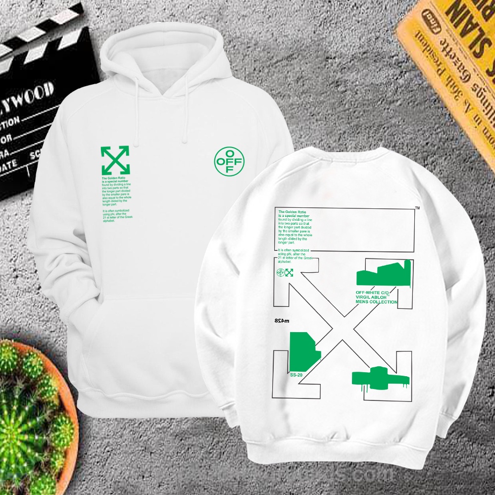 Áo hoodie sweater nỉ off white unisex form rộng freeship toàn quốc M428 | BigBuy360 - bigbuy360.vn