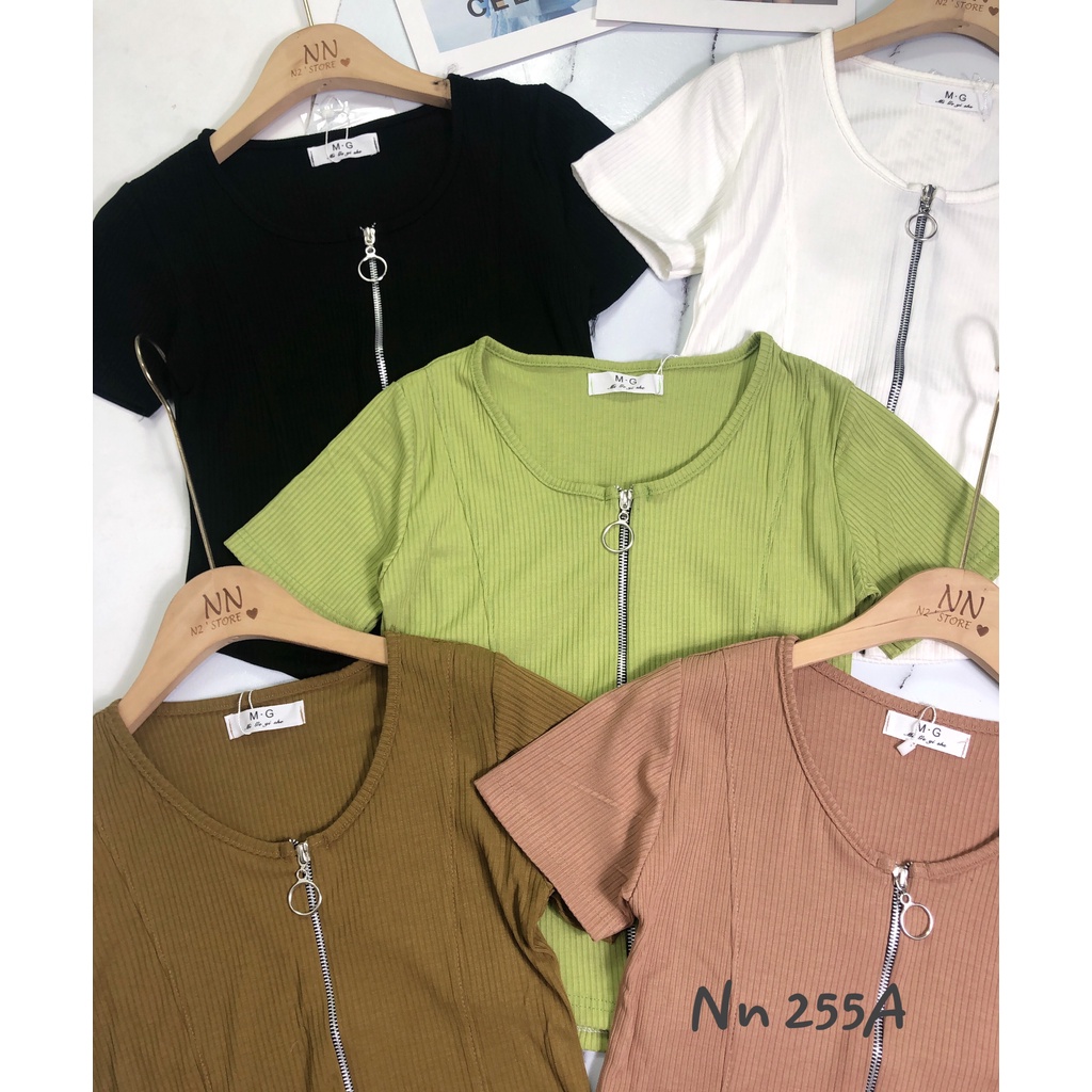 Áo thun khóa vạt bầu hot _ Chất đẹp