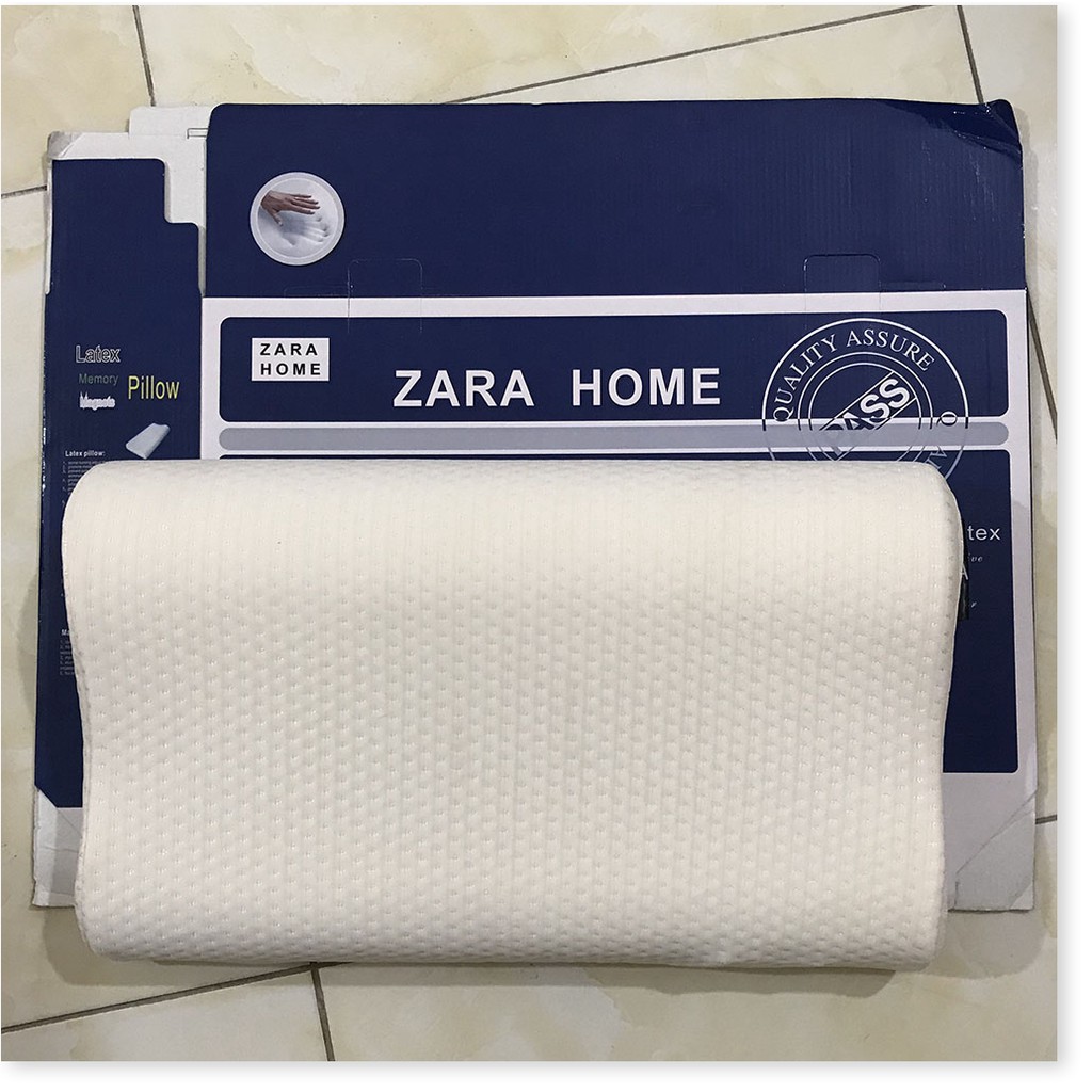 ⚡Gối cao su non Zara Home Nhật Bản cao cấp ⚡ Giảm Đau Mỏi Cổ Ngủ Sâu Giấc Ngủ Dài ⚡ 100% Làm Từ Cao Su Thiên Nhiên