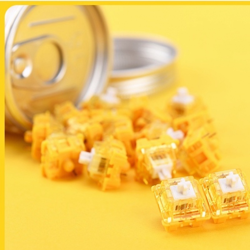 46 cái / hộp Ajazz Huanno Fruit 3 Pin Công tắc xúc giác Công tắc im lặng cho bàn phím cơ chơi game Tương thích