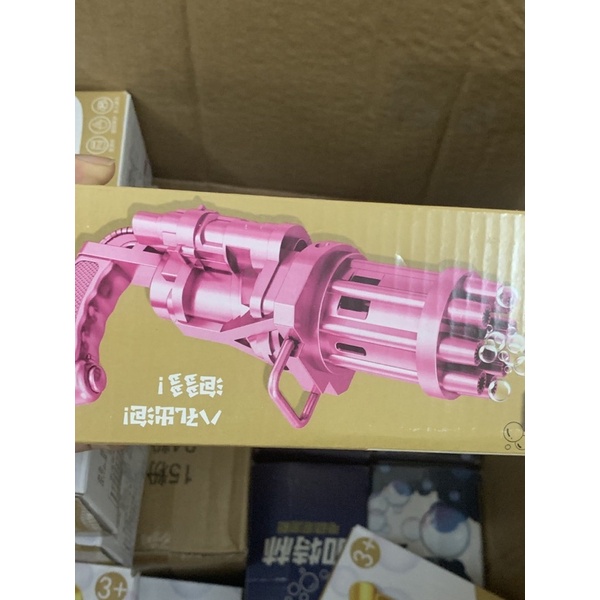 [RẺ VÔ ĐỊCH] Súng Bắn Bong Bóng 8 Nòng Siêu Mạnh (Tặng kèm PIN + DẦU) - Súng bắn bong bóng bằng tay, máy thổi bong bóng