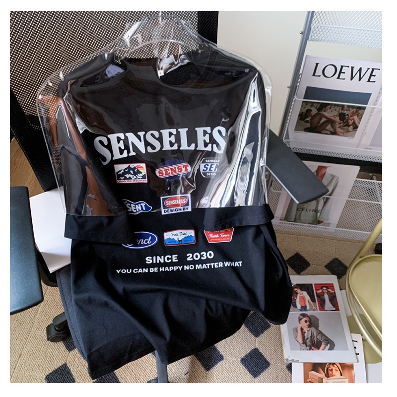 Áo Thun Tay Ngắn In Chữ Phong Cách Retro Thời Trang Mùa Hè Cho Nữ