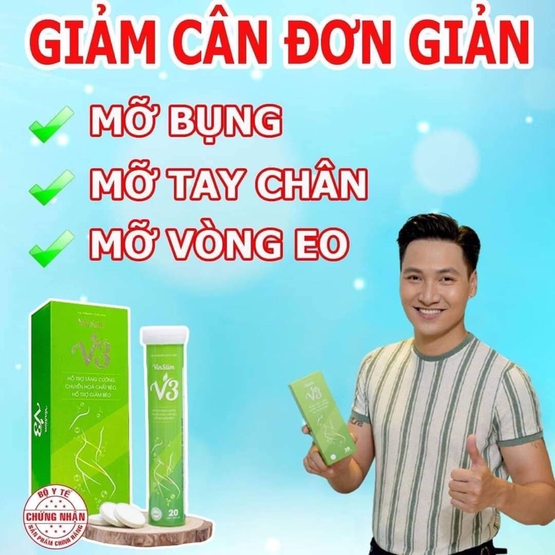 Sủi Giảm Cân Vin Slim V3 [Giảm Chuyên Sâu ]