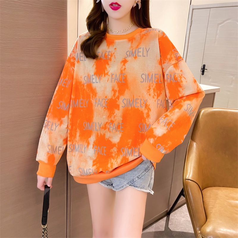 Áo Thun Tay Dài Dáng Rộng Thời Trang Mùa Thu Phong Cách Hàn Quốc Cho Nữ