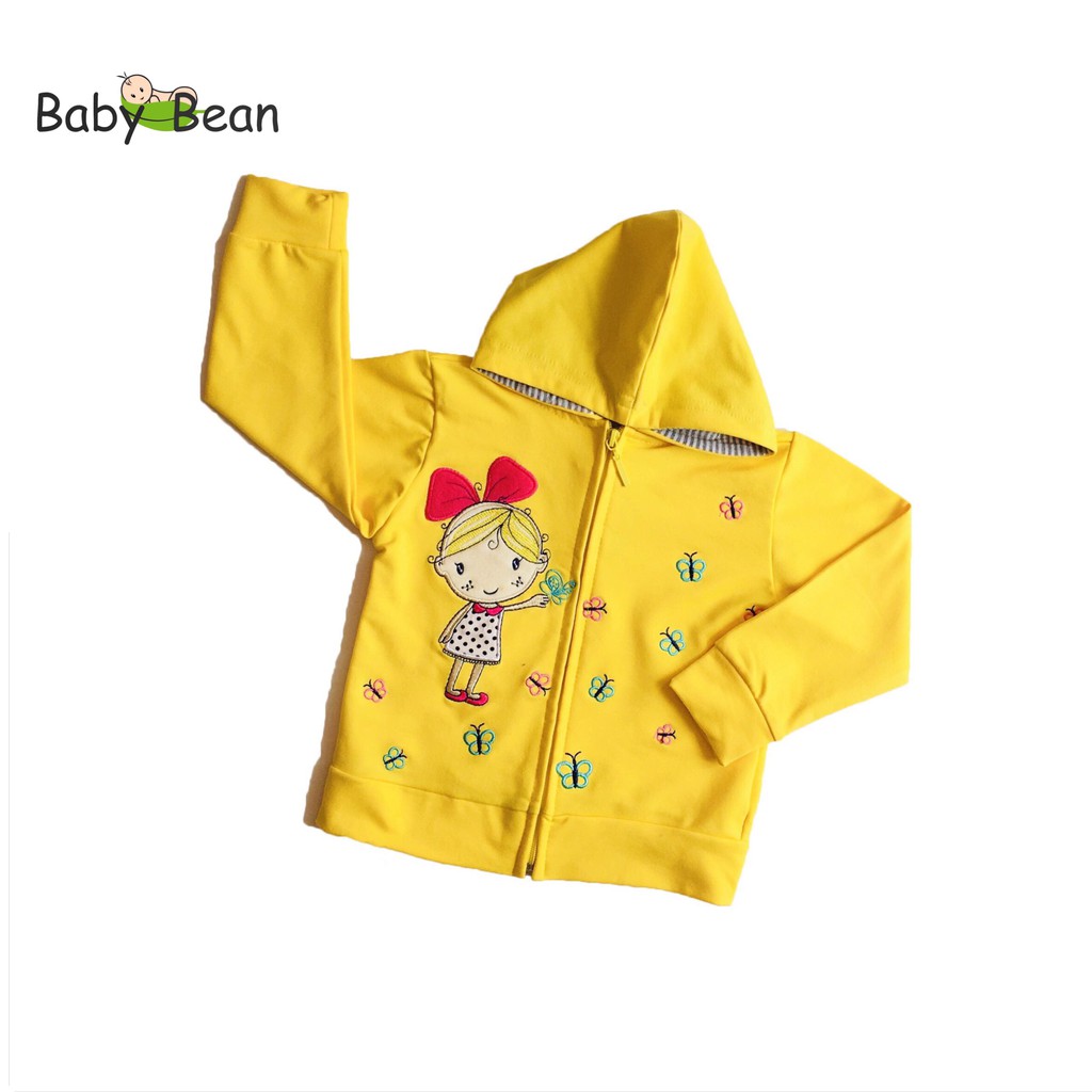 Áo Khoác Bé Gái Búp Bê Kết Hợp Họa Tiết Thêu Hình Bướm BabyBean