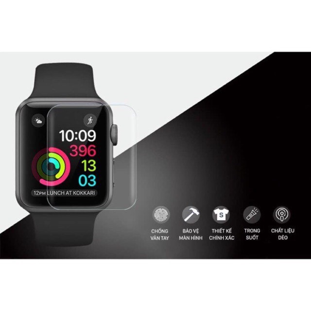 Miếng dán PPF Apple Watch⭐️FREESHIP⭐️Bảo vệ màn hình apple watch 38|42|40|44 (mm) series 5/4/3/2/1[MIỄN PHÍ DỤNG CỤ]