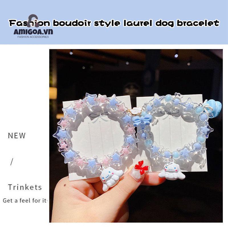 ✨✨Vòng tay xỏ hạt hình ngôi sao/ tai cún dễ thương thời trang cho bé gái