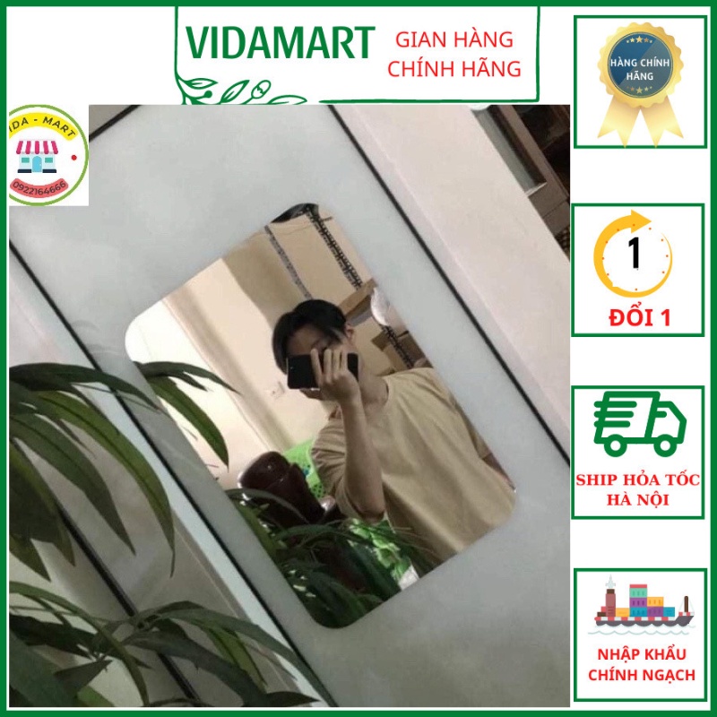 Gương Dán Tường 4D Cao Cấp Bề Mặt Gương Dán Tường Phủ Lớp Chống Xước (PVN162)