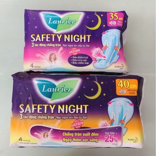 Băng vệ sinh Laurier Safety Night 40cm 4 miếng