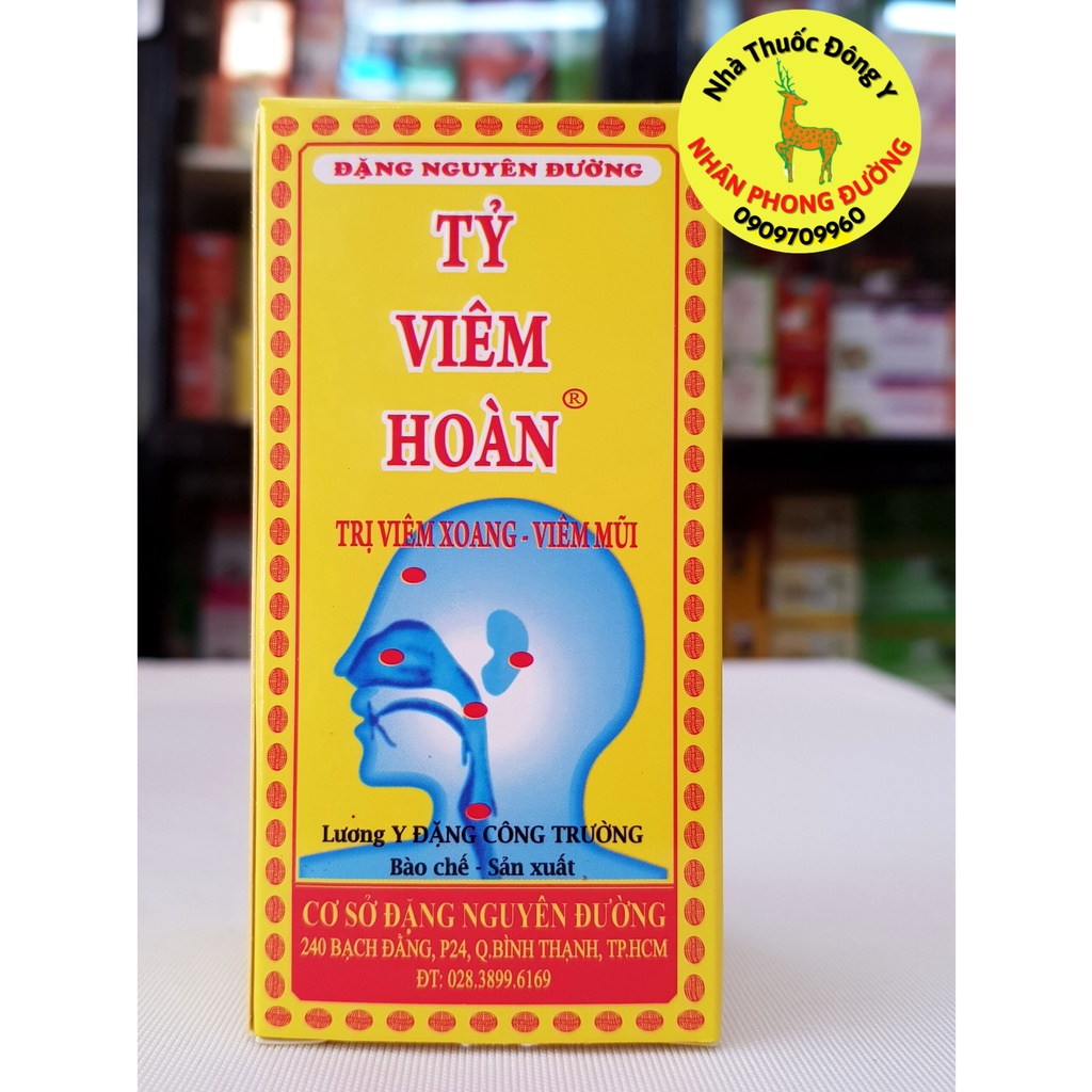 Tỷ Viêm Hoàn - Đặng Nguyên Đường, hộp 30g, hỗ trợ trong trường hợp hắt hơi, viêm mũi dị ứng, viêm xoang ...