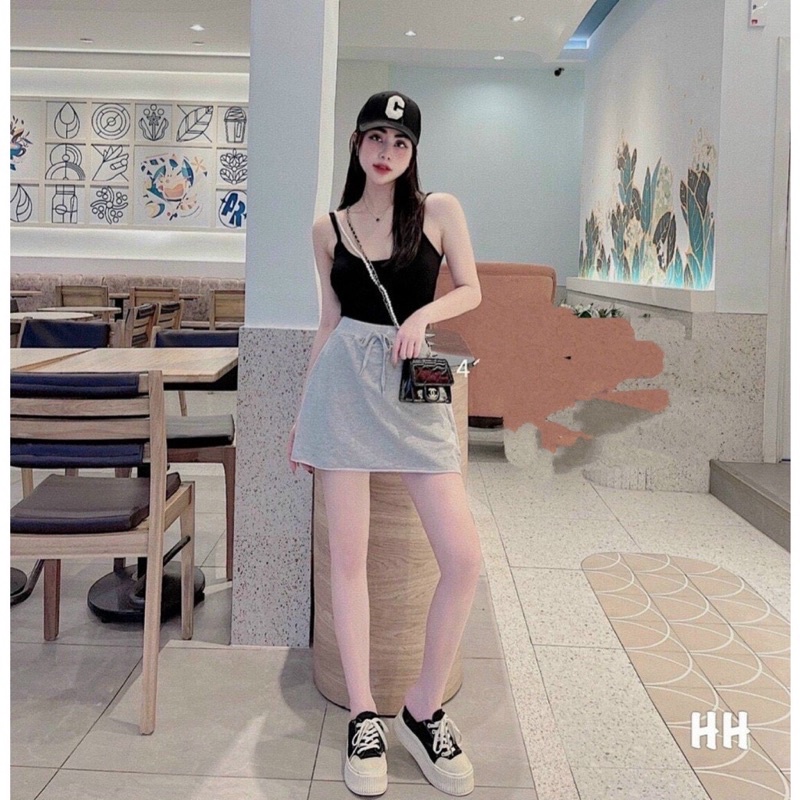 CHÂN VÁY CHỮ A KÈM LÓT TRONG PHONG CÁCH ULZZANG ĐƯỜNG PHỐ / CHÂN VÁY CHỮ A LINHLASTORE