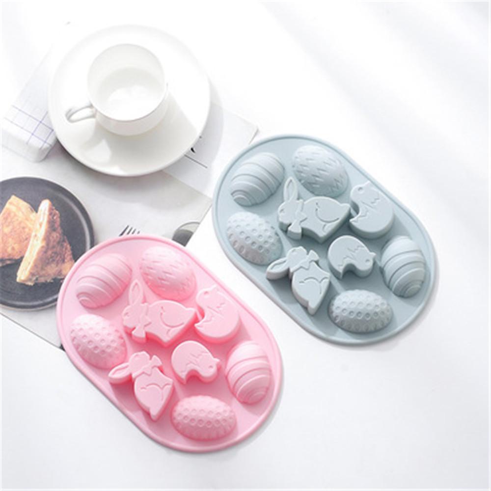 Khuôn Silicone Tạo Hình Làm Bánh Kẹo Hình Thỏ Phục Sinh