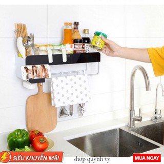 KỆ ĐỂ ĐỒ CÓ MÓC TREO ĐA NĂNG ECOCO E1712